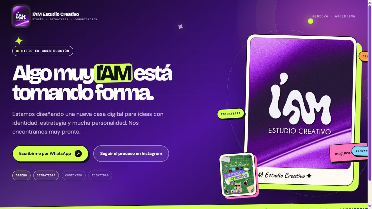Sitio I'AM Estudio Creativo